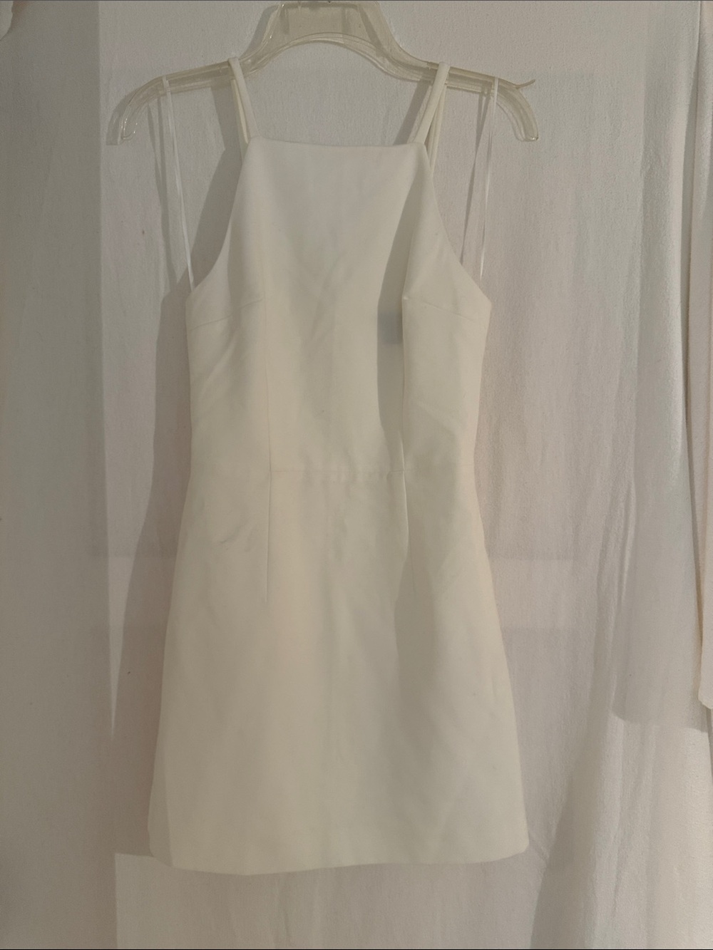 French Connection white Square-Neck Mini Dress